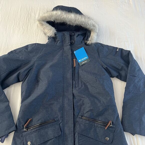 COLUMBIA Carson Pass InterChange Jacket DarkNocturnal Waterproof Women Sz M NWT - Picture 7 of 16